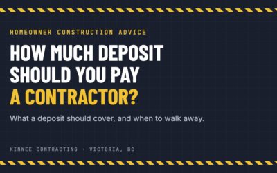 How much deposit should you pay a contractor: what a deposit should cover and when to walk away